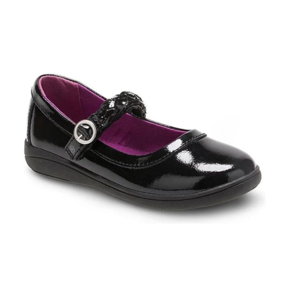 Stride Rite Toddler Black Patent Mary Jane Shoes - Size 4.5